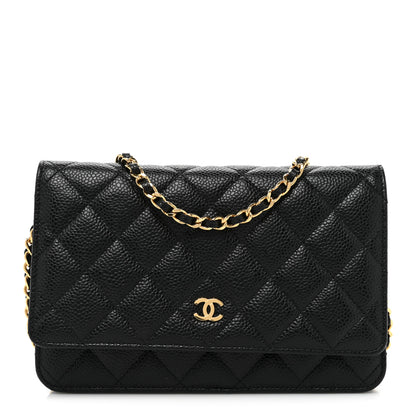 Chanel Caviar Quilted Wallet on Chain WOC Black 1 of 11