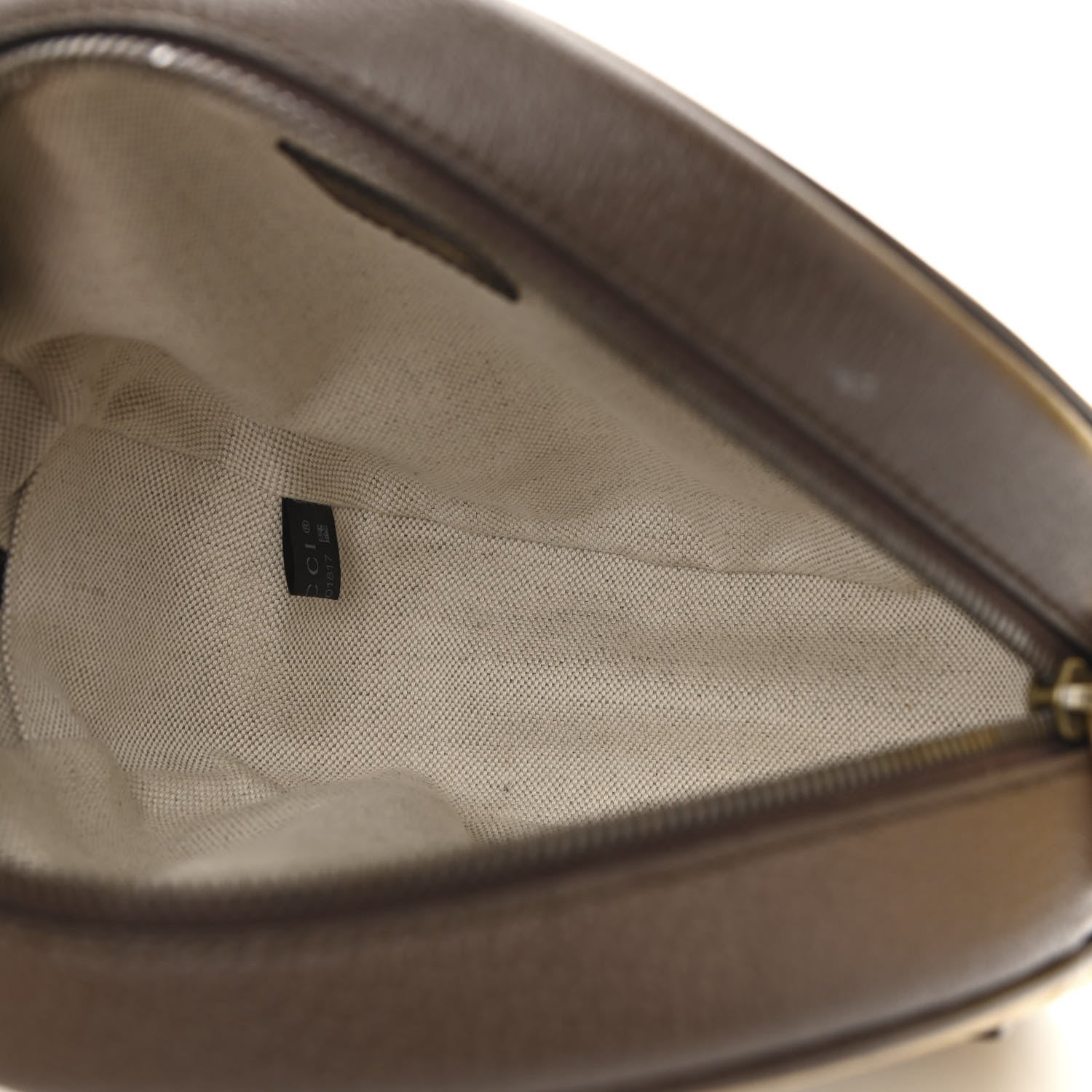 Gucci X ADIDAS Crystal Vintage Monogram Textured Dollar Calfskin Web Trefoil Small Ophidia Round Shoulder Bag Mid Natural Nut Off White New Acero 5 of 11