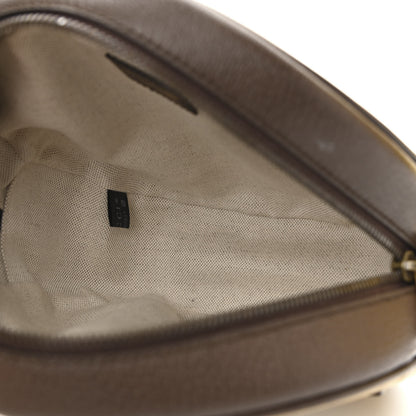Gucci X ADIDAS Crystal Vintage Monogram Textured Dollar Calfskin Web Trefoil Small Ophidia Round Shoulder Bag Mid Natural Nut Off White New Acero 5 of 11