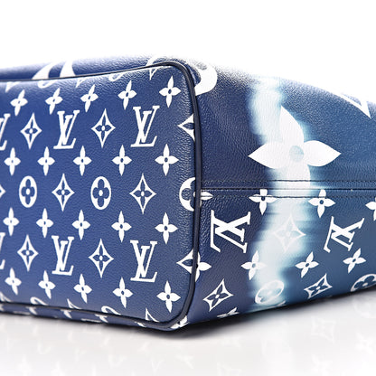 Louis Vuitton Monogram Escale Neverfull MM Blue 9 of 10