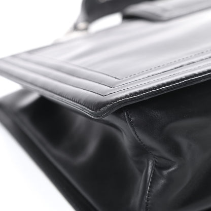 Chanel Glazed Calfskin Boy Tote Black 12 of 16