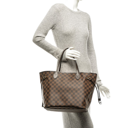 Louis Vuitton Damier Ebene Neo Neverfull MM Rose Ballerine 2 of 8
