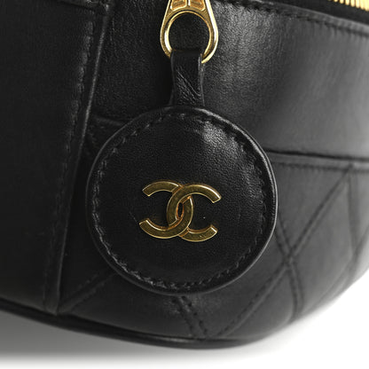 Chanel Lambskin Vanity Cosmetic Case Black 9 of 12