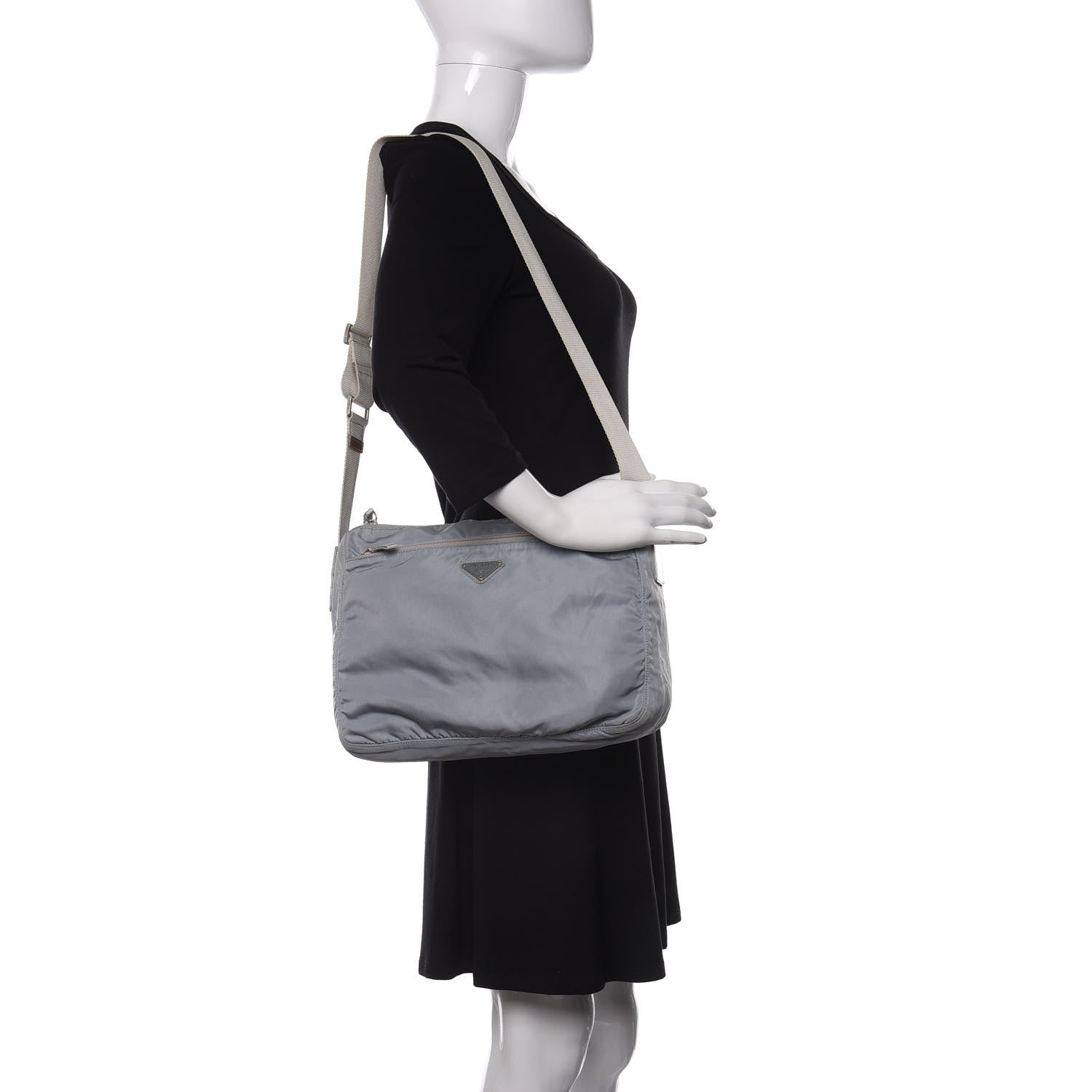 Prada Tessuto Nylon Sport Crossbody Messenger Bag Pervinca 2 of 9