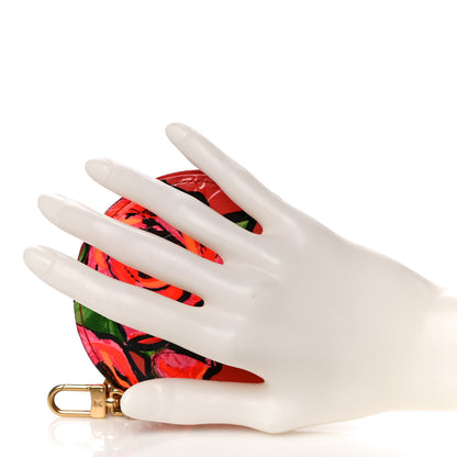Louis Vuitton Vernis Roses Chapeau Coin Purse Orange Sunset 2 of 16