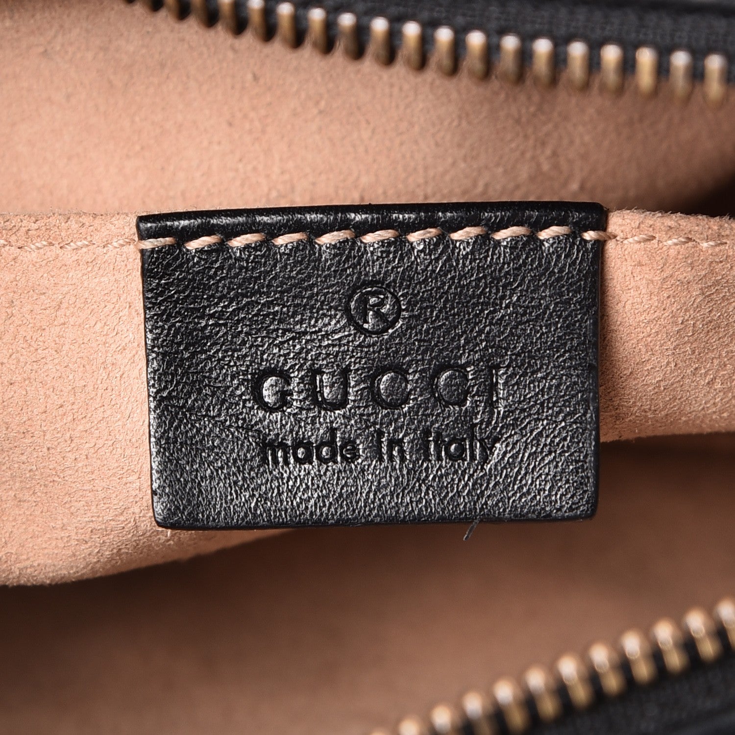 Gucci Calfskin Matelasse Mini GG Marmont Chain Shoulder Bag Black 6 of 8
