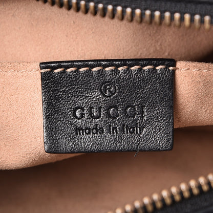 Gucci Calfskin Matelasse Mini GG Marmont Chain Shoulder Bag Black 6 of 8