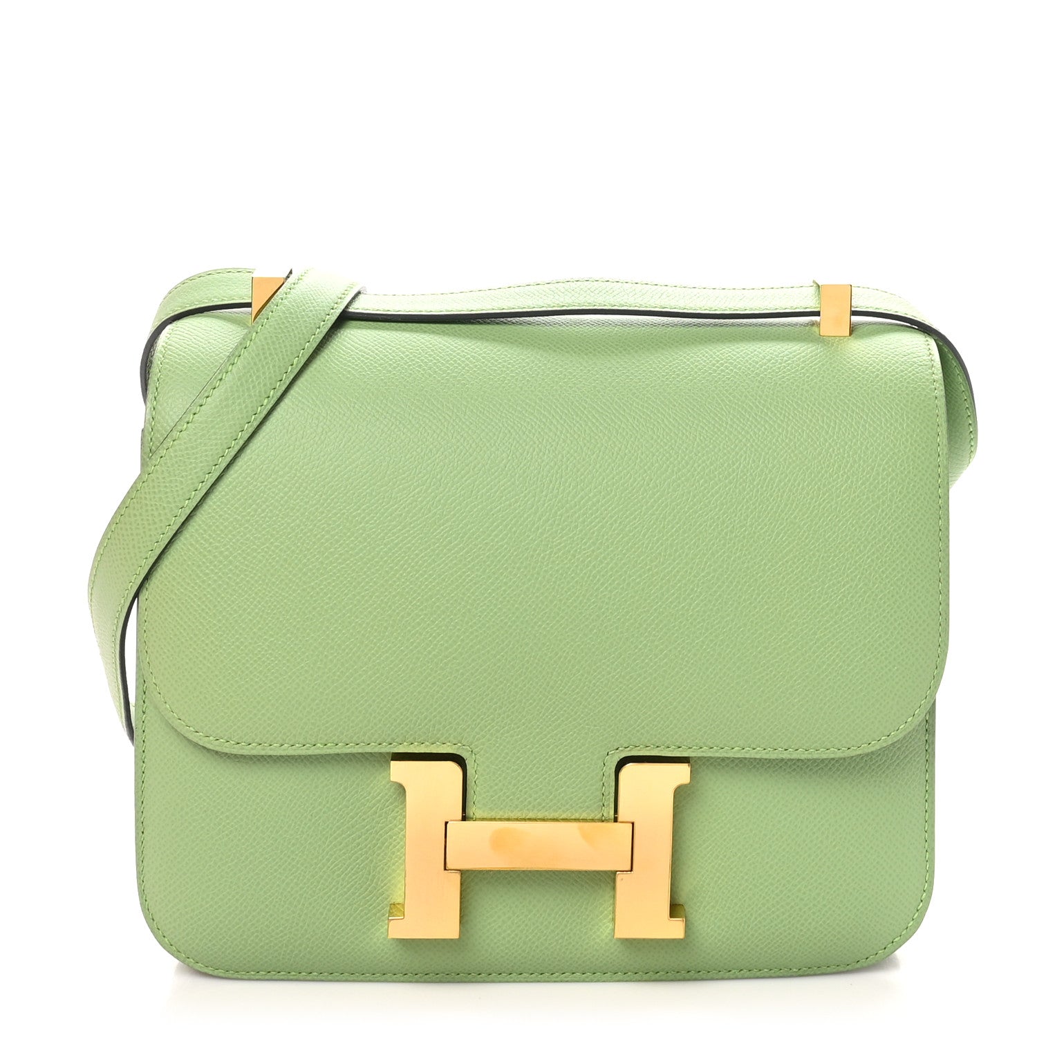 Hermes Epsom Constance 24 Vert Criquet 1 of 11