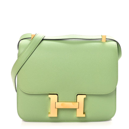 Hermes Epsom Constance 24 Vert Criquet 1 of 11