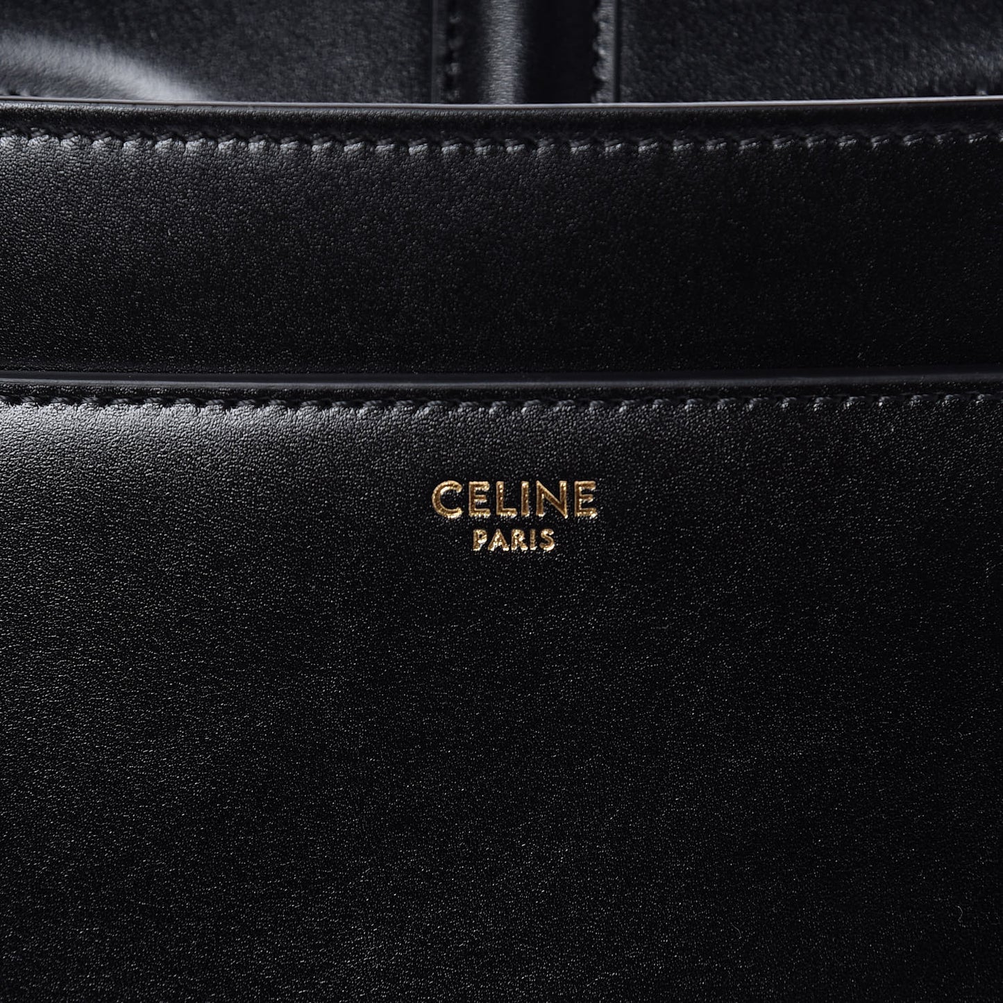 Satinated Calfskin Medium 16 Top Handle Bag Black