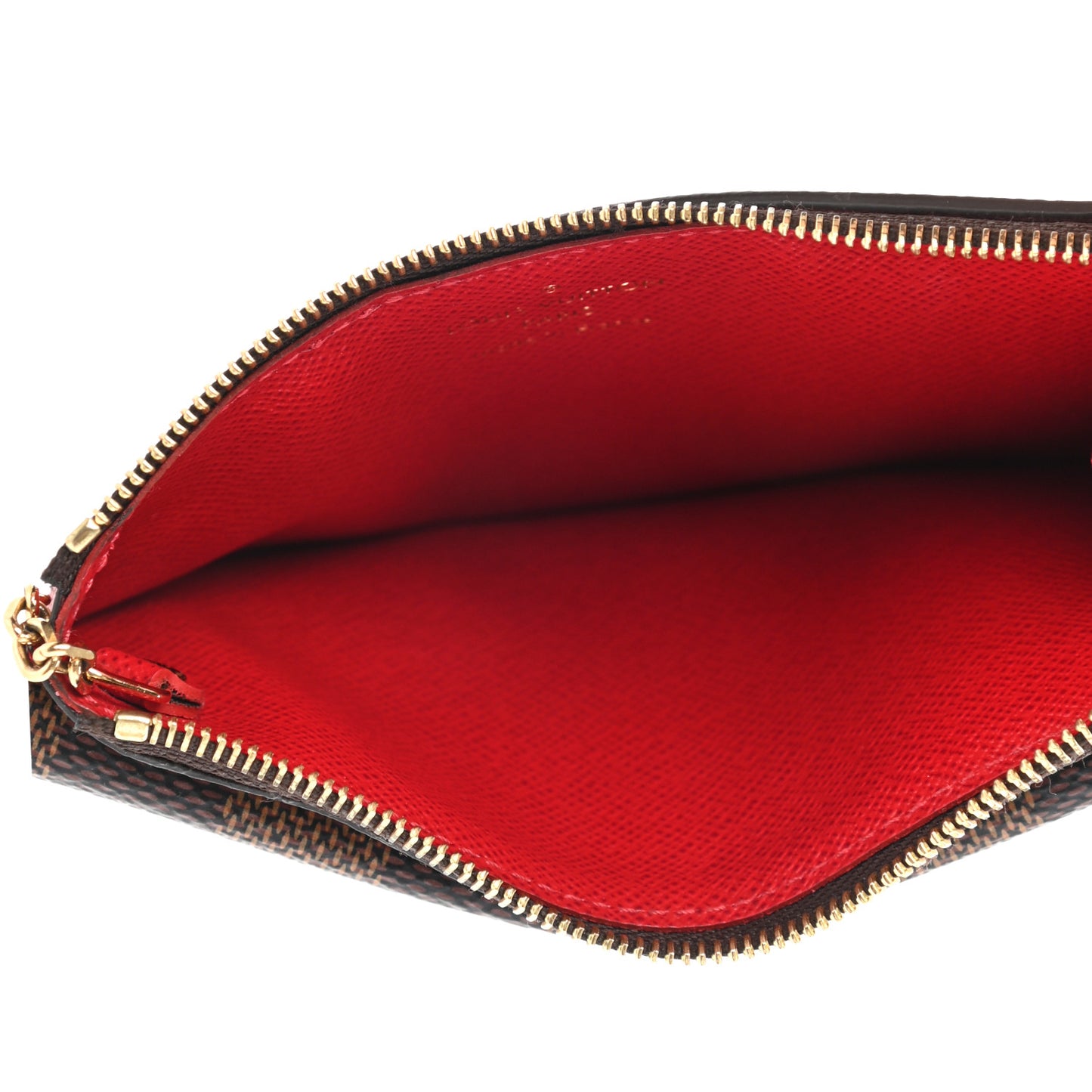 Damier Ebene Recto Verso Card Holder Red