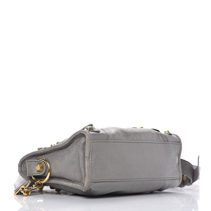 Balenciaga Agneau Giant 12 Gold Hardware Mini City Gris Pyrite 4 of 11