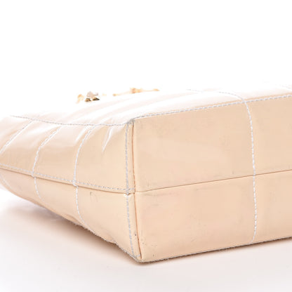 Chanel Patent Chocolate Bar East West Tote White 25 of 27