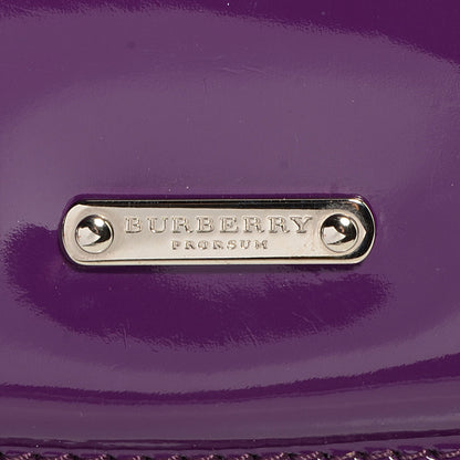 Burberry Prorsum Patent Small Lilford Shoulder Bag Beetroot 6 of 14
