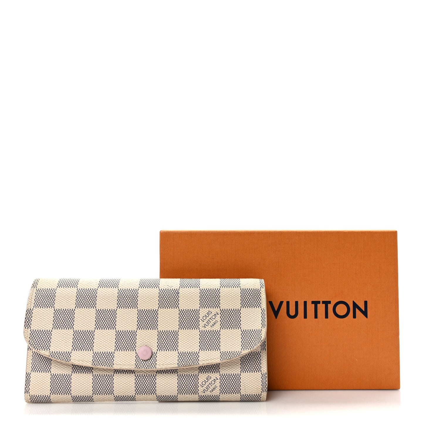 Damier Azur Emilie Wallet Rose Ballerine