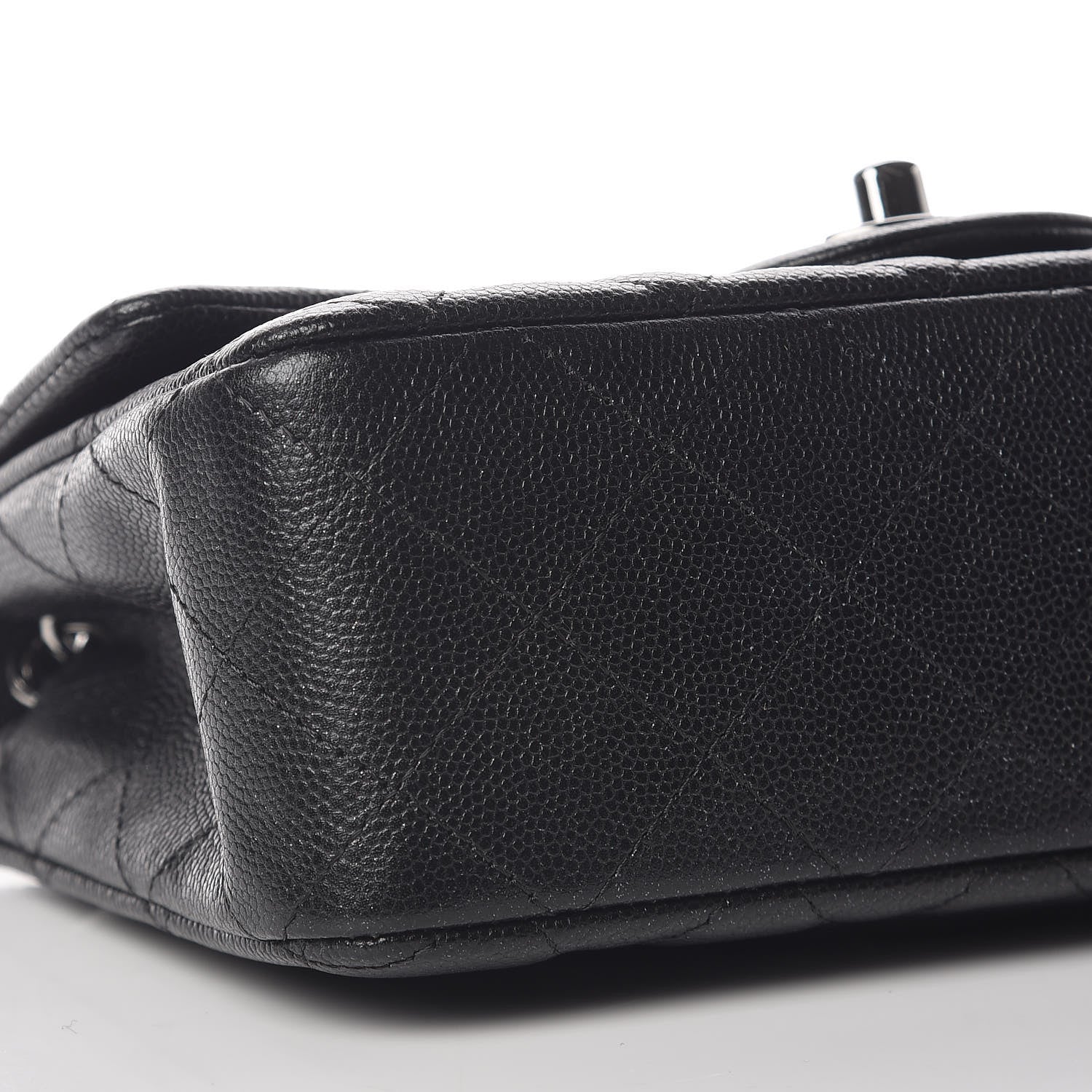Chanel Iridescent Caviar Quilted Mini Rectangular Flap Black 8 of 10