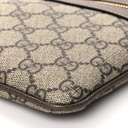 Gucci GG Supreme Monogram Large Ophidia Pouch Clutch Brown 10 of 11