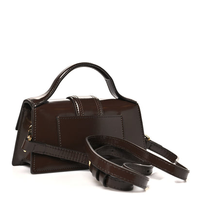 Jacquemus Glazed Calfskin Le Bambino Dark Brown 3 of 10