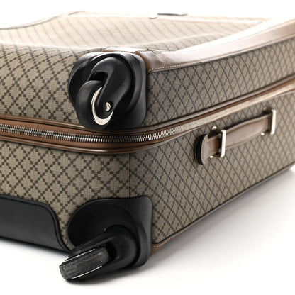 Gucci Diamante Plus Four Wheel Trolley Suitcase Brown 9 of 13