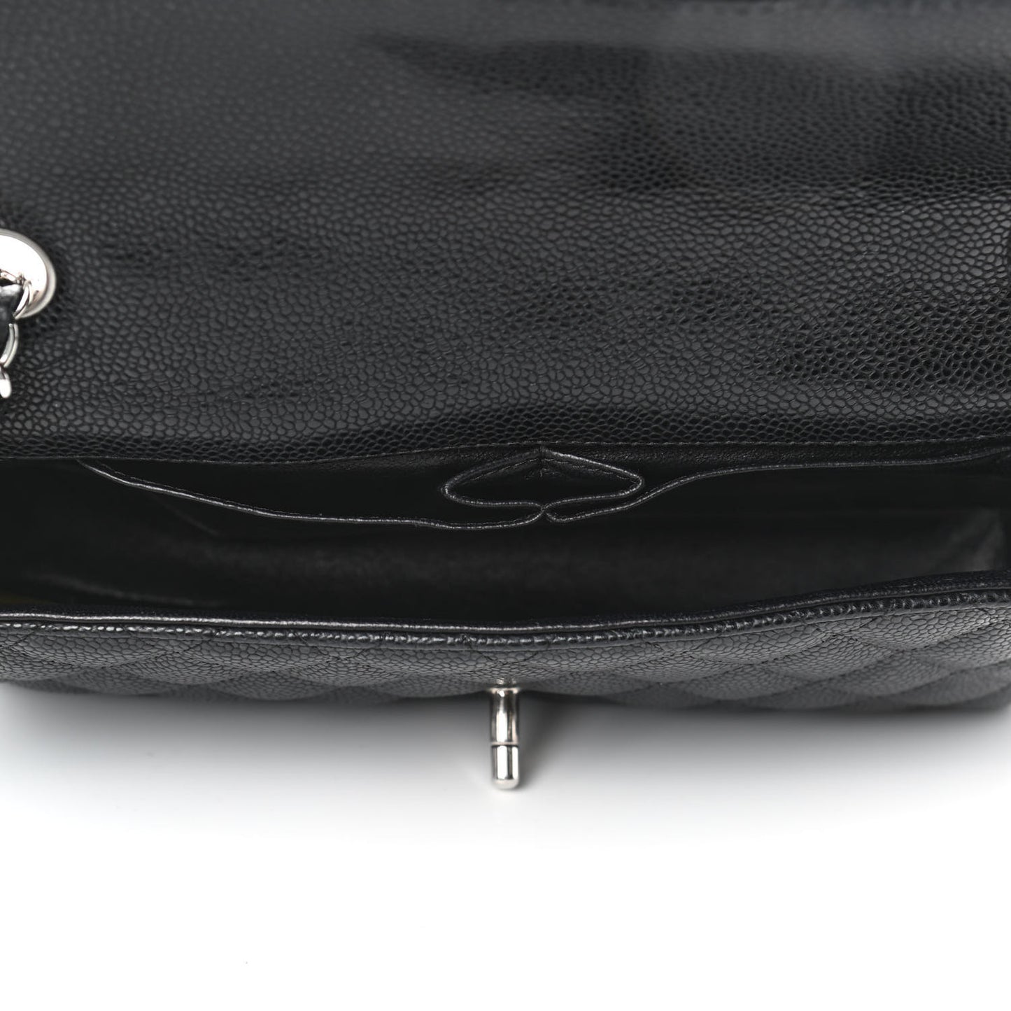 Caviar Quilted East West Flap Black