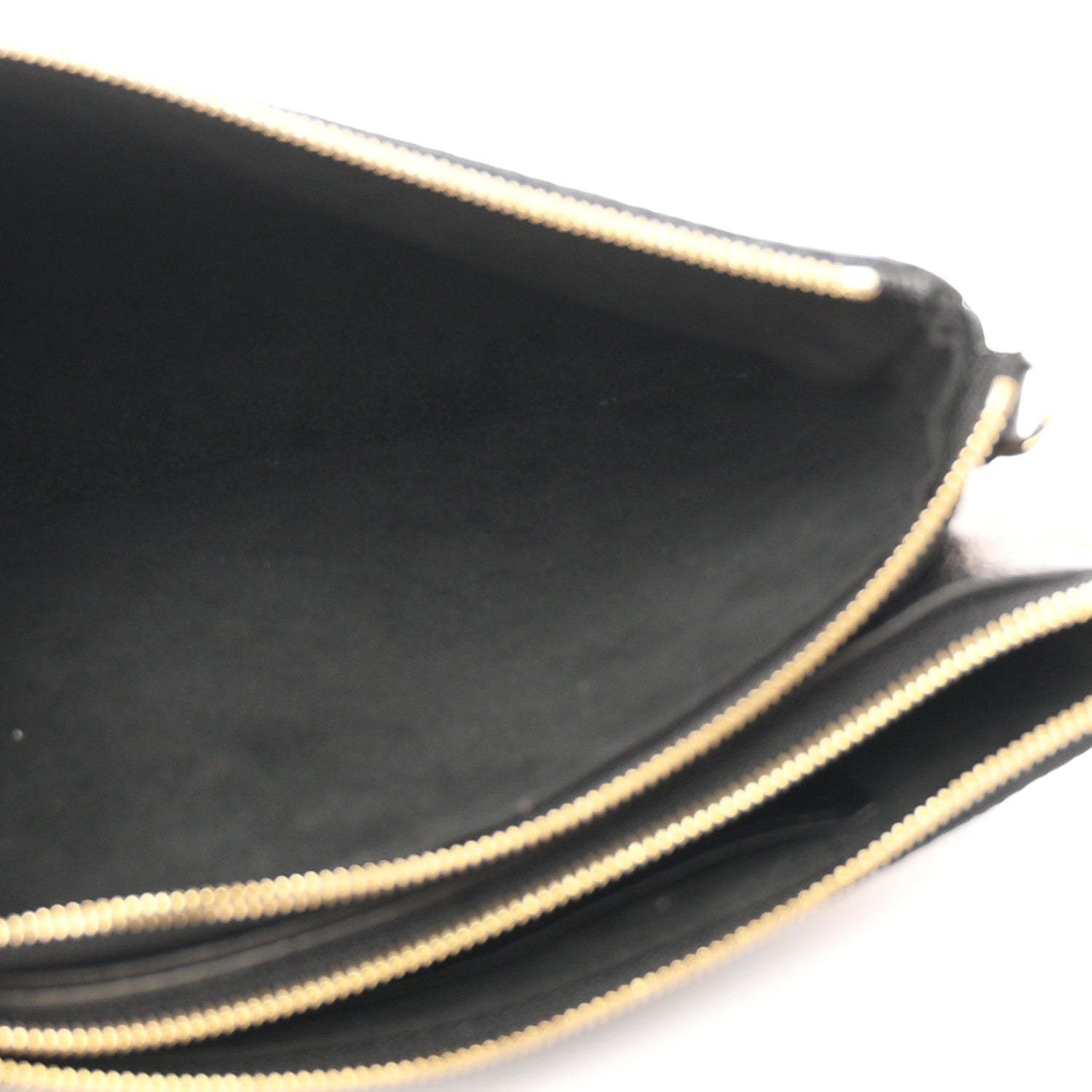 Louis Vuitton Empreinte Double Zip Pochette Black 5 of 11