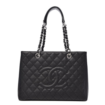 Chanel Caviar Quilted Grand Shopping Tote GST Black 1 of 11