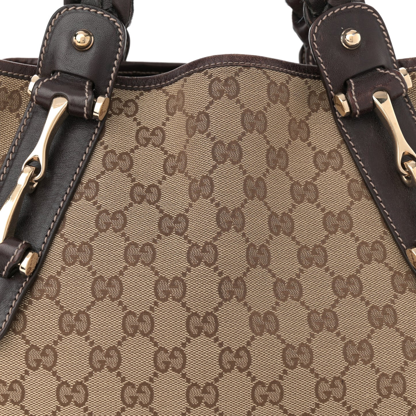 Monogram Small Pelham Shoulder Bag Dark Brown