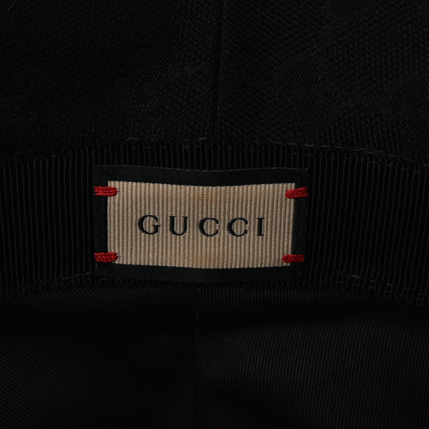 Monogram Textured Dollar Calfskin GG Jago Bucket Hat L Black