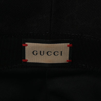 Gucci Monogram Textured Dollar Calfskin GG Jago Bucket Hat L Black 8 of 9