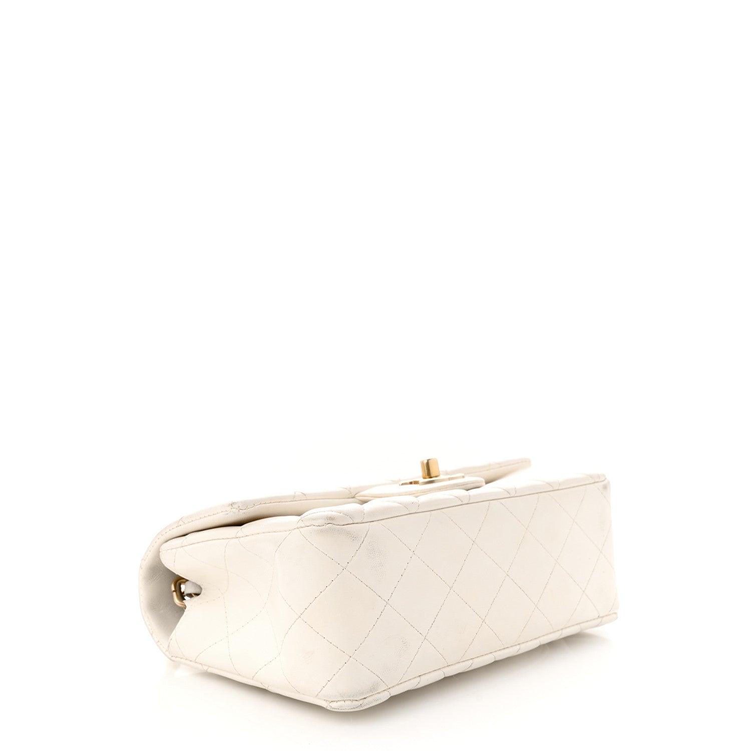 Chanel Lambskin Quilted Mini Rectangular Flap White 4 of 11