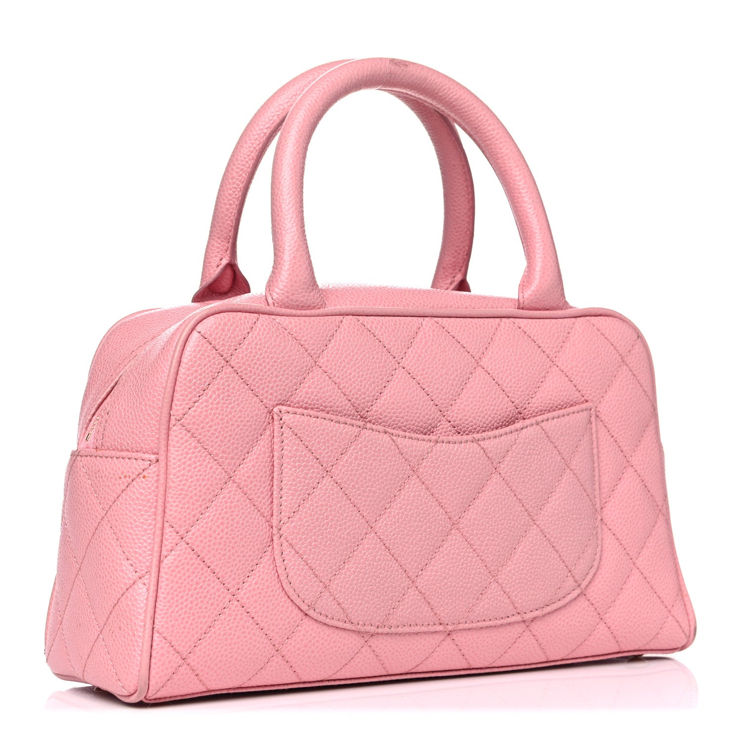 Chanel Caviar Quilted Small Bowler Pink 3 of 14