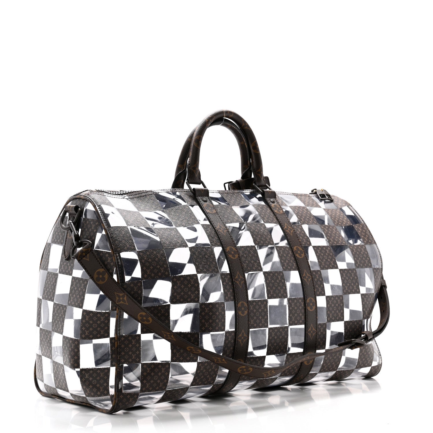 Louis Vuitton PVC Monogram Chess Keepall Bandouliere 50 2 of 10