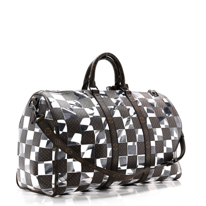 Louis Vuitton PVC Monogram Chess Keepall Bandouliere 50 2 of 10