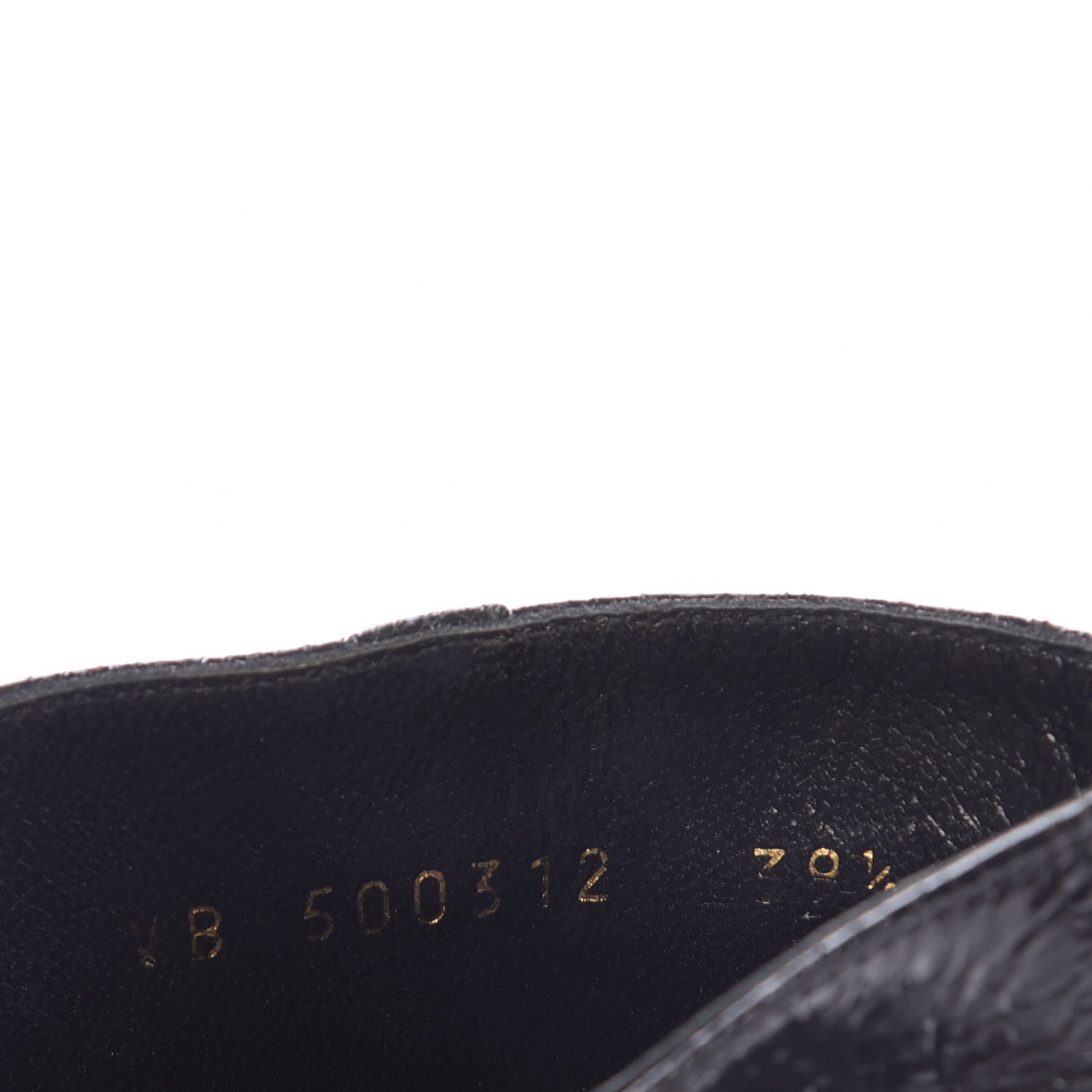 Saint Laurent Metallic Crackled Lou Zip Bootie 39.5 Black 8 of 9