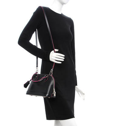 Louis Vuitton Epi Alma BB Black Hot Pink 2 of 8