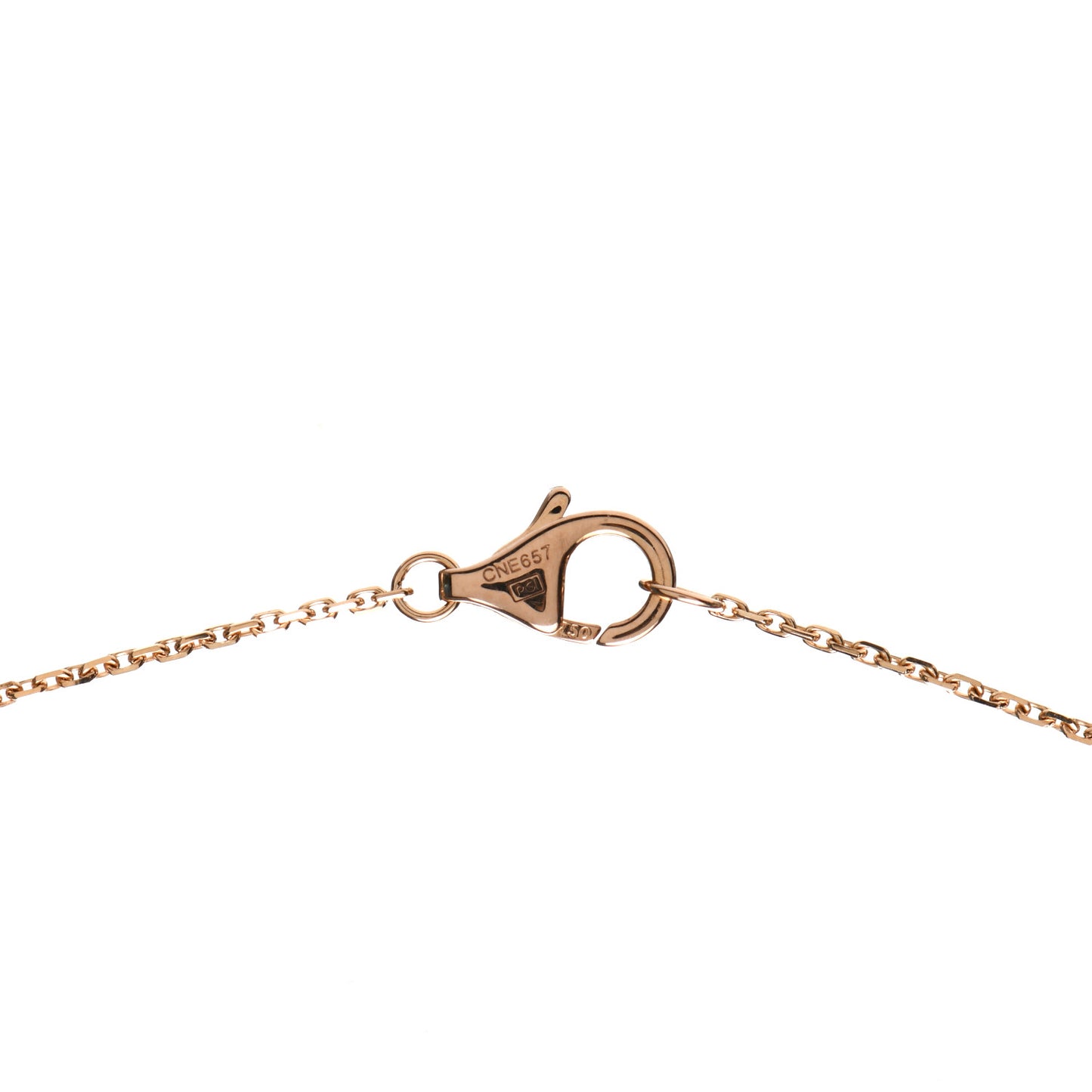 18K Pink Gold Diamond Black Onyx XS Amulette de Cartier Pendant Necklace