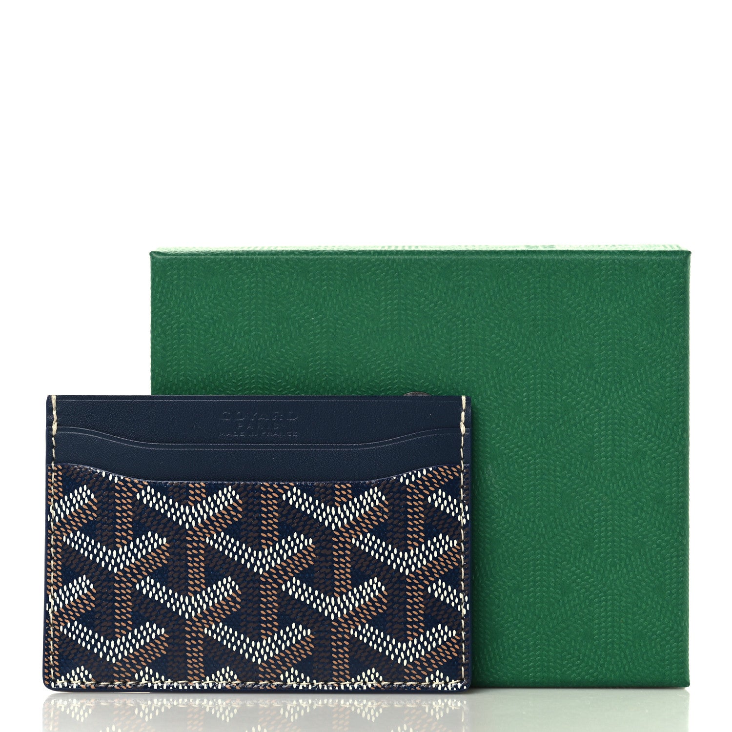 Goyard Goyardine Saint Sulpice Card Holder Navy 7 of 7