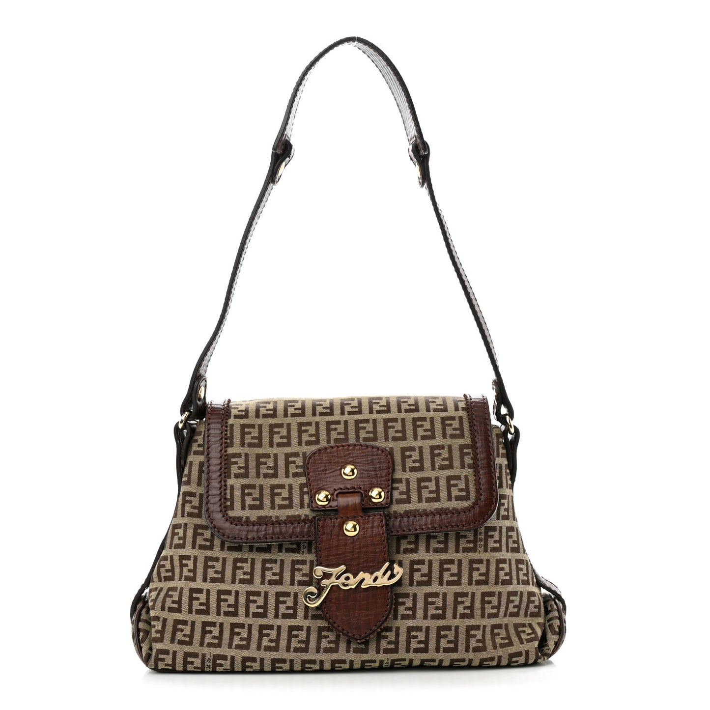Zucchino Logo Shoulder Bag Tobacco