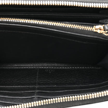 Gucci Pebbled Calfskin Soho Zip Around Wallet Black 7 of 11