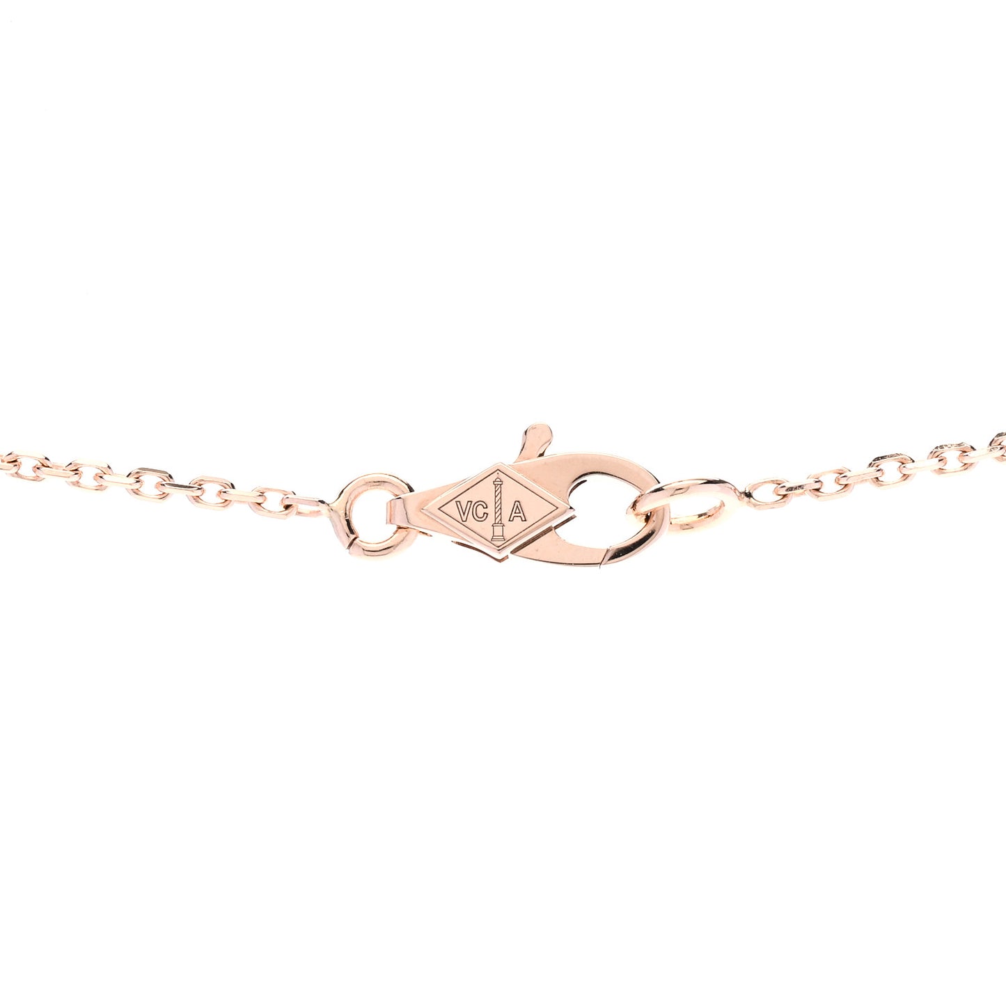18K Rose Gold Sweet Alhambra Pendant Necklace
