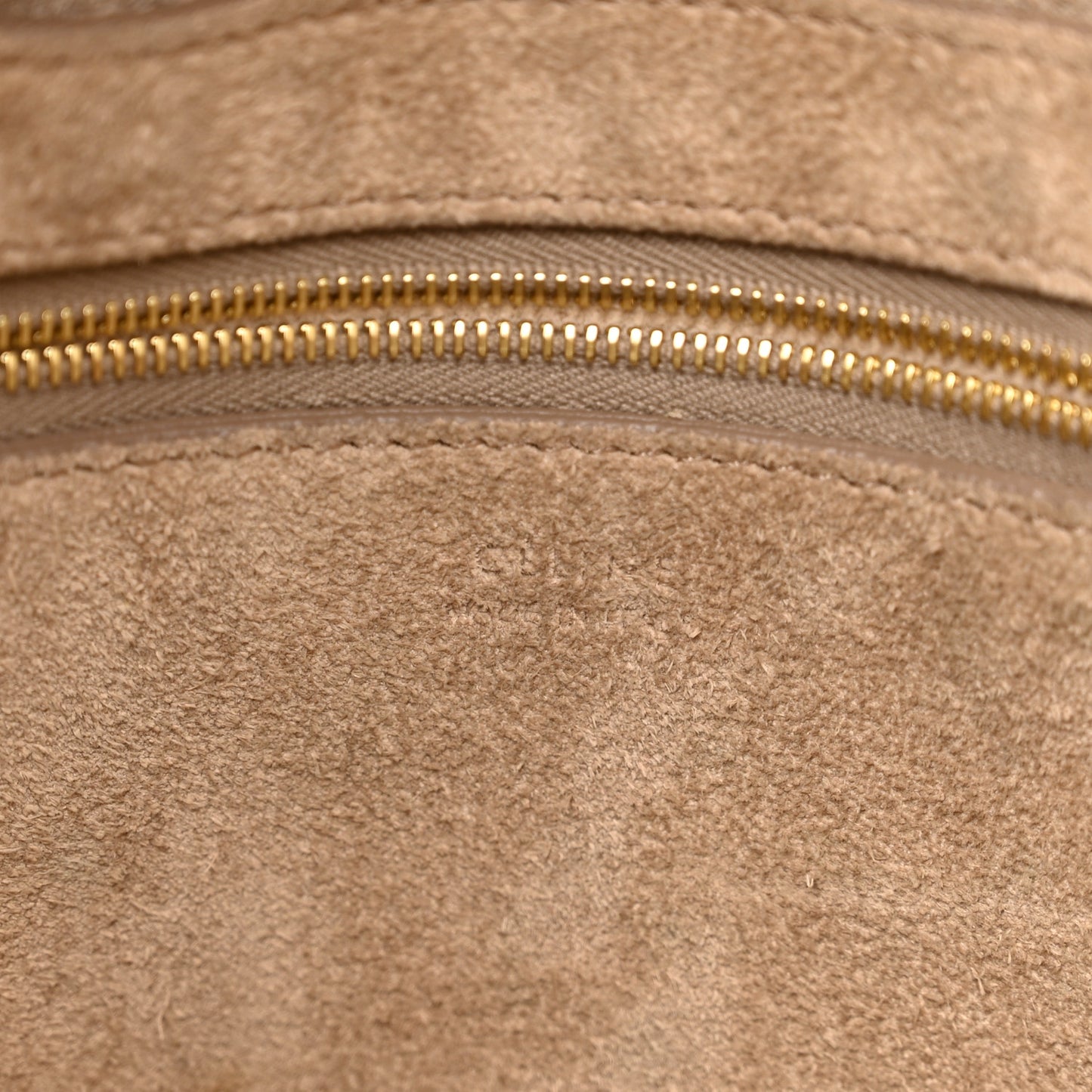 Soft Grained Calfskin Sangle Bucket Bag Dune