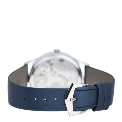 Patek Philippe 18K White Gold Satin Diamond 35mm Calatrava Automatic Watch Midnight Blue 4997/200G 3 of 5