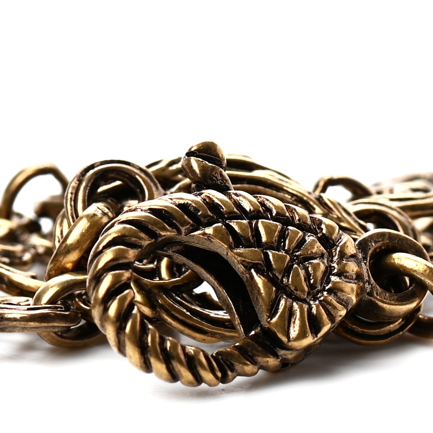 Crystal Marmont Necklace Aged Gold Multicolor