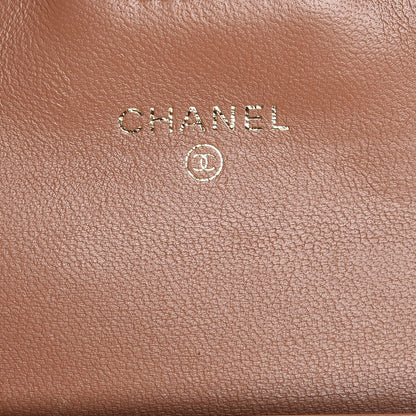 Chanel Lambskin Quilted Flap Card Holder Beige 5 of 9