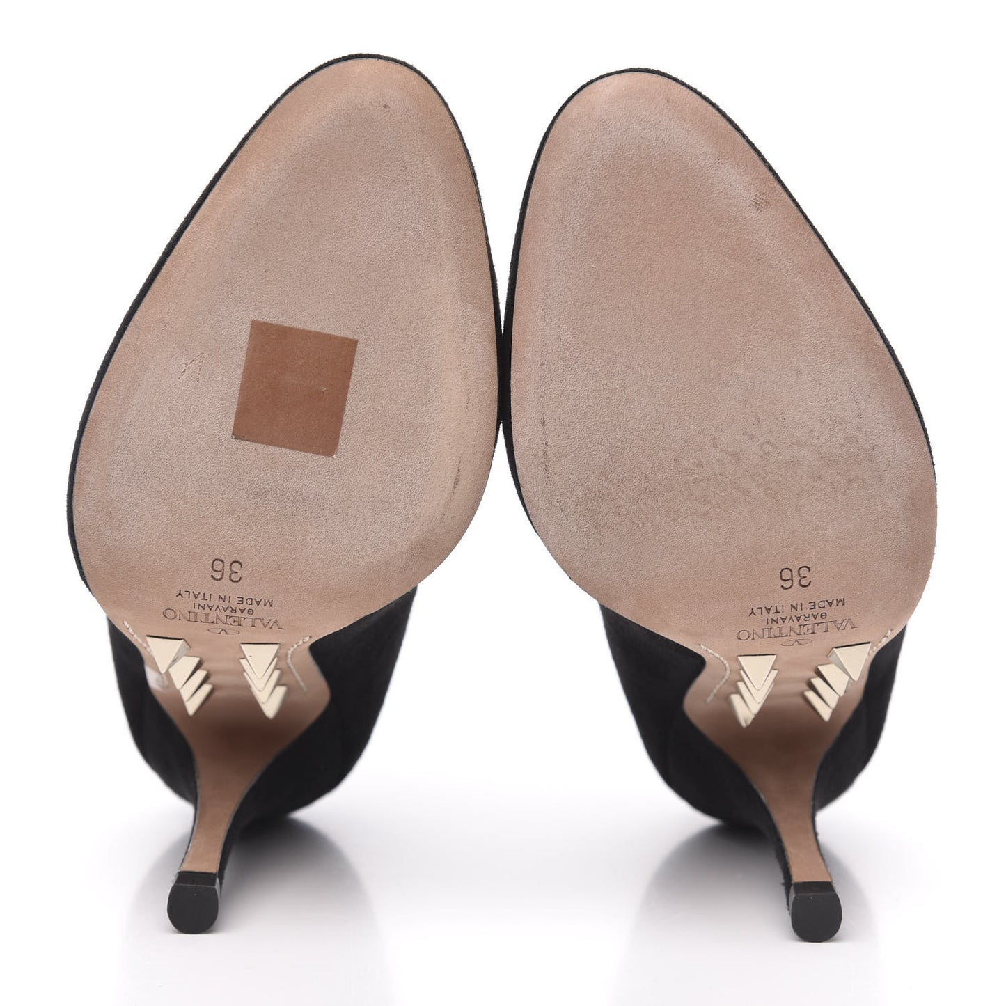 Suede Rockstud Pumps 36 Black