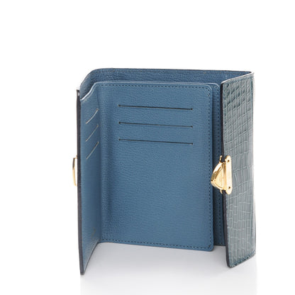 Louis Vuitton Alligator Koala Wallet Blue 5 of 8