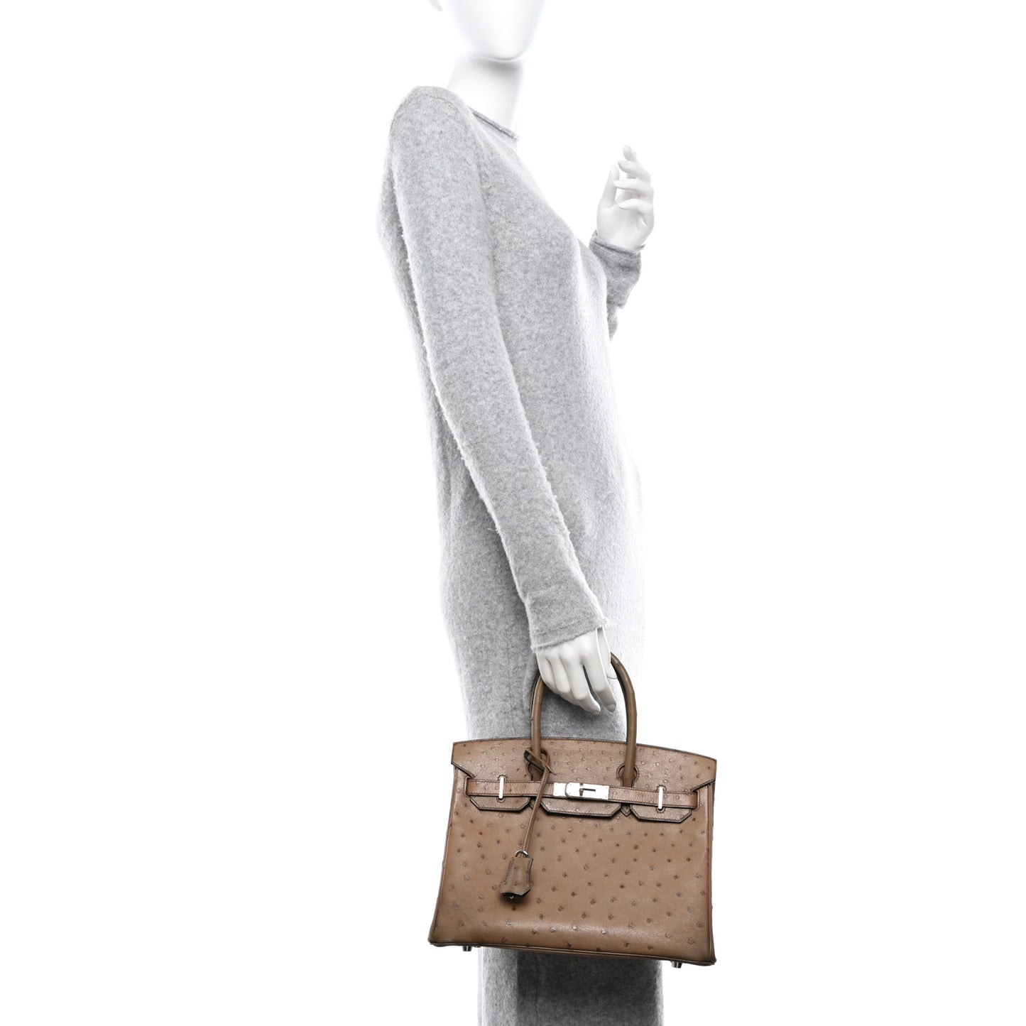 Ostrich Birkin 30 Mousse