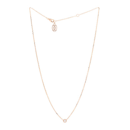 Cartier 18K Pink Gold Diamond SM D'Amour Pendant Necklace 3 of 5