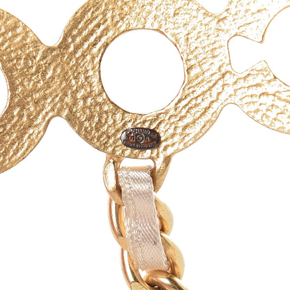 Chanel Pearl Chain Satin Coco Belt Gold 4 of 5