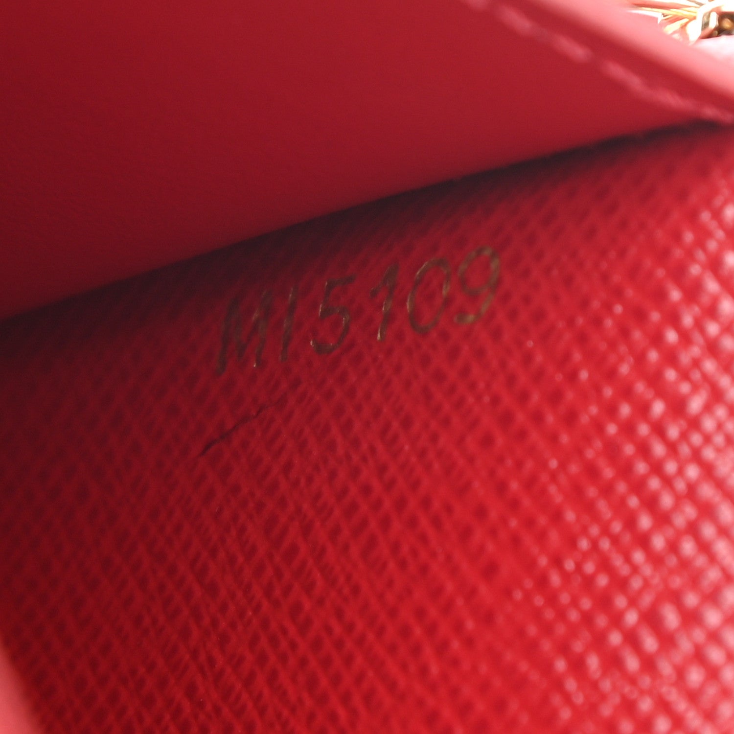 Louis Vuitton Damier Ebene Victorine Wallet Red 7 of 7